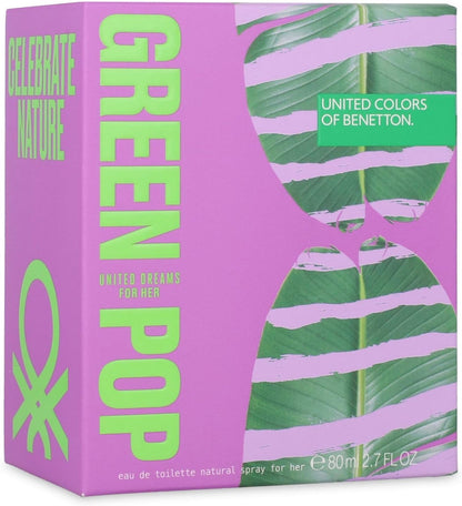 Benetton Green Pop 80Ml Edt Spray - Mujer