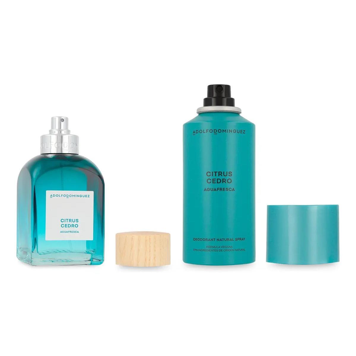 Set Adolfo Dominguez Agua Fresca Citrus Cedro 2Pz -  Hombre