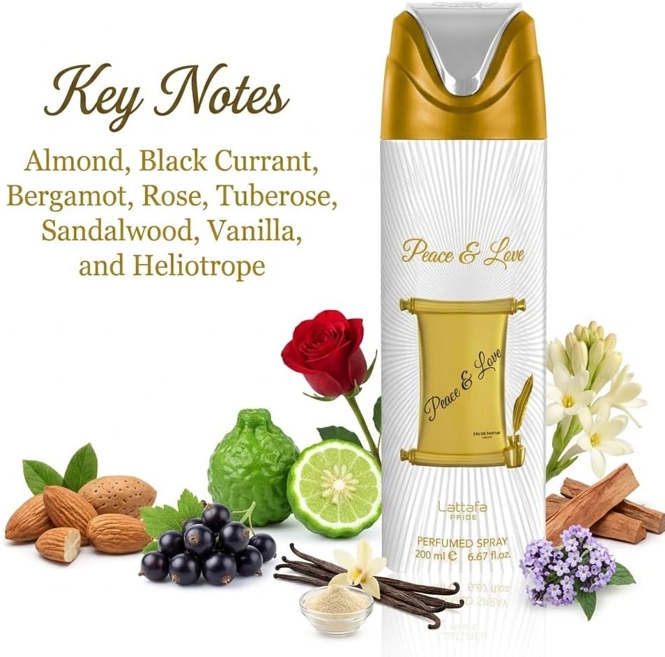 Lattafa Peace & Love 200Ml Body Spray - Unisex