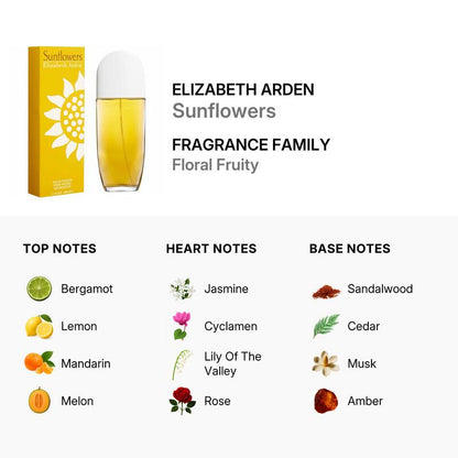 Elizabeth Arden Sunflowers 100Ml Edt Spray - Mujer
