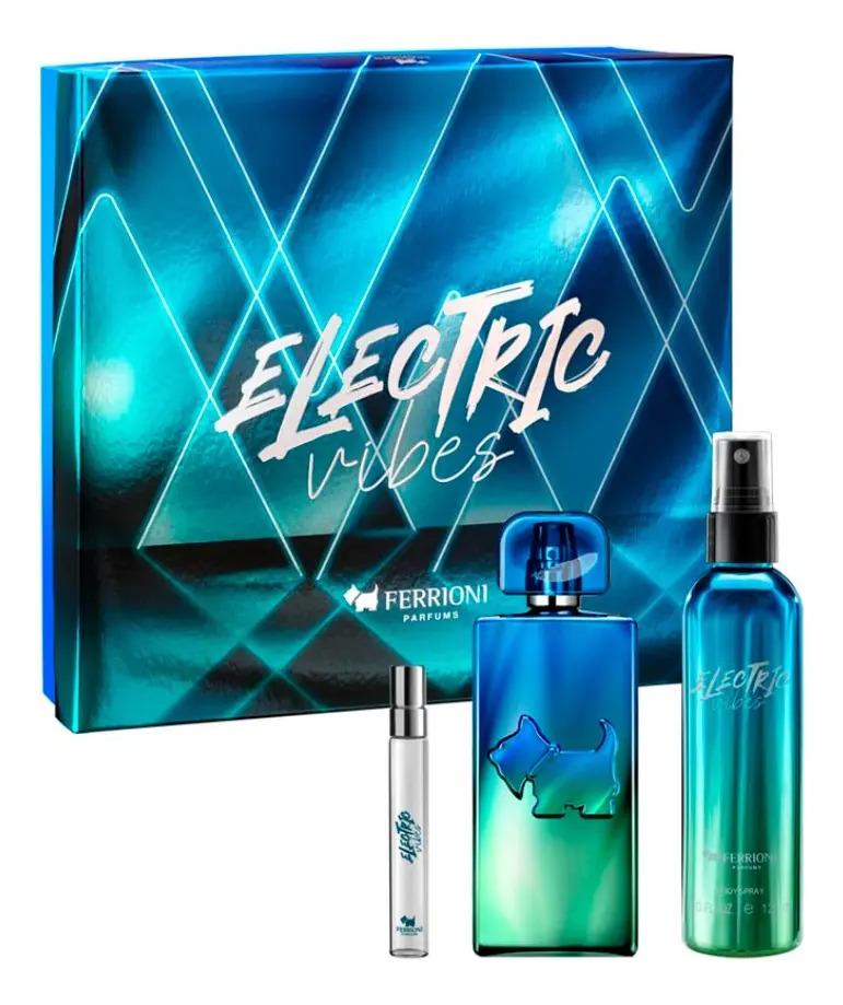 Ferrioni Set Ferrioni Electric Vibes 3Pz 100Ml Edt Spray - Hombre