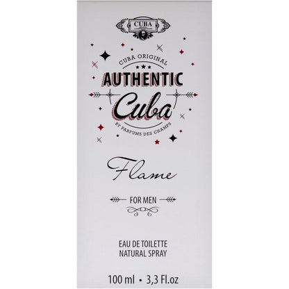 Authentic Cuba Flame Des Champs 100 ml Edt Spray - Hombre