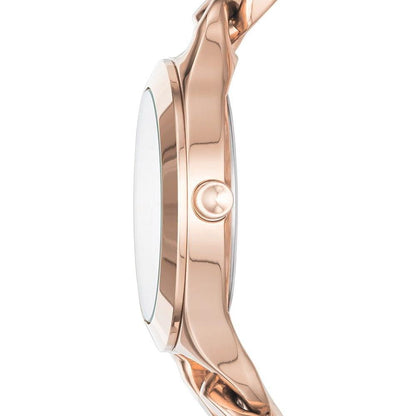 Donna Karan Reloj Ny2218 para Mujer con Diseño Elegante y Pulsera de Cadena en Color Dorado