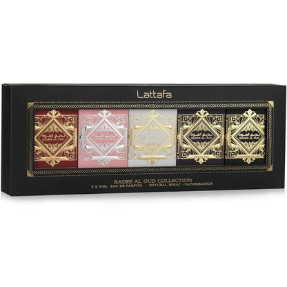 Set Mini Lattafa Bade'E Al Oud 5Pzs Glory 5Ml Edp/ Amethys 5Ml Edp/ Honor & Glory 5Ml Edp/ Sublime 5Ml Edp/ Noble Blush 5Ml Edp - Unisex