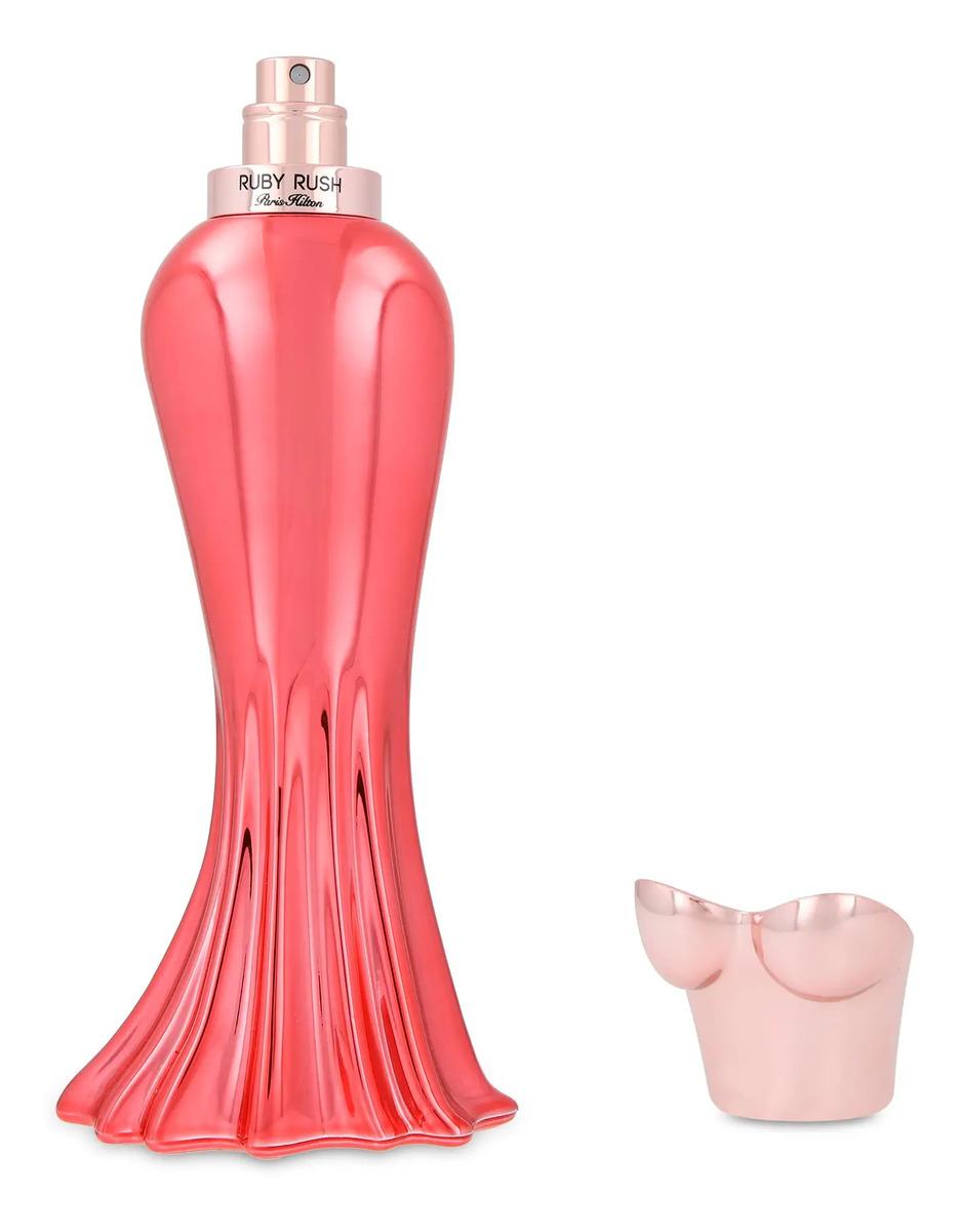 Set Paris Hilton Ruby Rush 4Pzs 100Ml Edp Spray/ Body Lotion 90Ml/ Shower Gel 90Ml/ 10Ml Edp Spray - Mujer