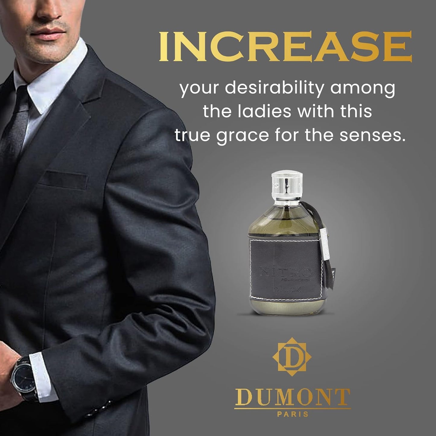 Dumont Nitro Black Pour Homme 100Ml Edp Spray - Hombre