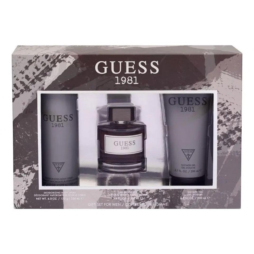 Guess Set 1981 Men 3Pzs 100Ml Edt Spray/ Shower Gel 200Ml/ Desodorante 226Ml Spray - Hombre