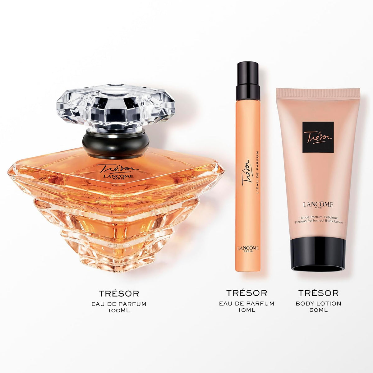 Lancome Set Perfume Tresor 3Pzs 100Ml Edp Spray /Body Lotion 50Ml/ 10Ml Edp Spray - Mujer
