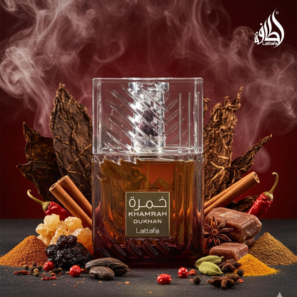 Khamrah Dukhan Lattafa 100Ml Edp Spray -  Hombre