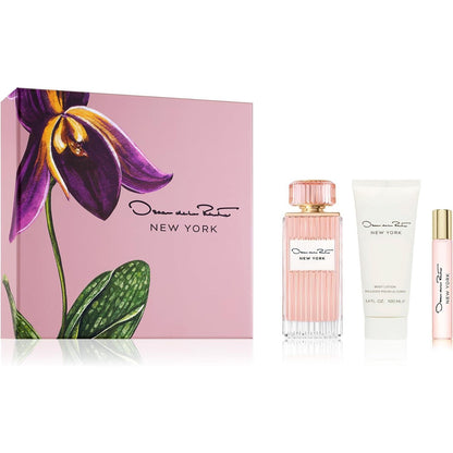 Oscar De La Renta Set Oscar De La Renta New York 3Pzs 100Ml Edp Spray/ Body Lotion 100Ml/ 15Ml Edp Spray - Mujer