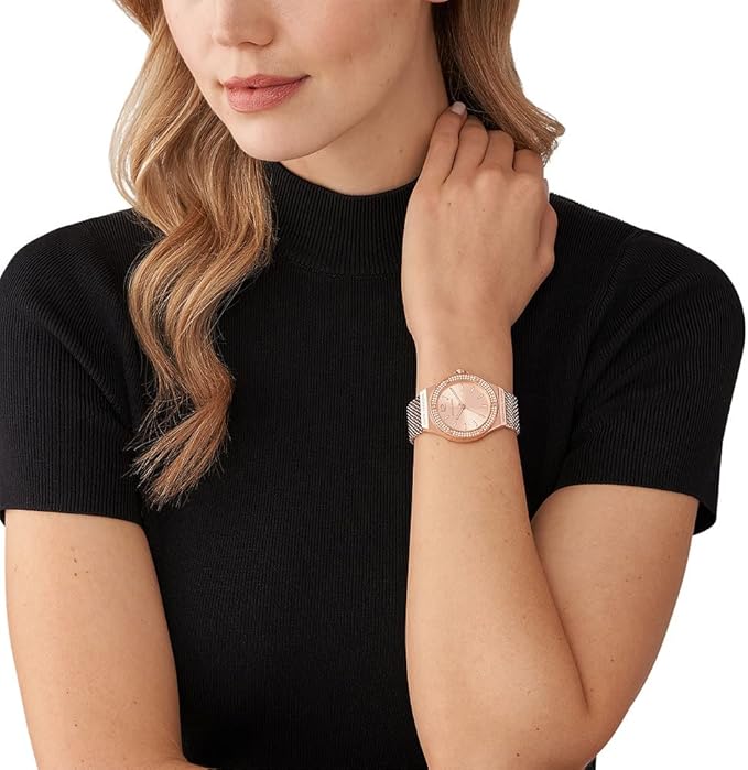 Michael Kors Reloj Mk7336 para Mujer con Diseño Elegante y Pulsera de Metal Dorado