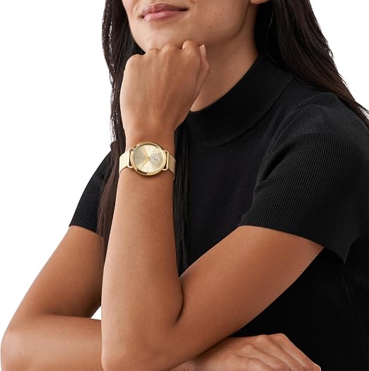 Michael Kors Reloj Mk3844 para Mujer con Diseño Elegante y Correa de Metal Dorado
