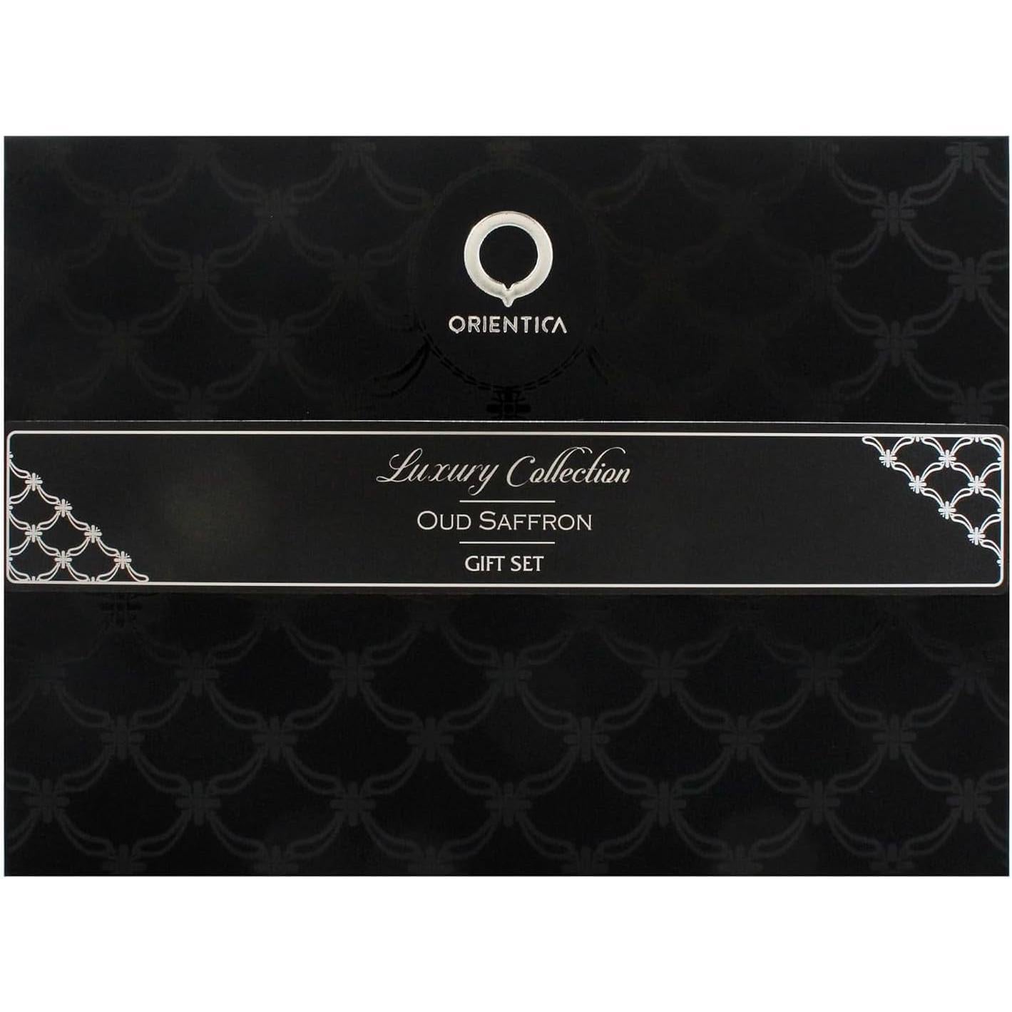 Set Orientica Luxury Collection Oud Saffron 4Pzs 80Ml Edp Spray/ 7.5Ml Edp/ 10Ml Edp Spray X2 - Unsex
