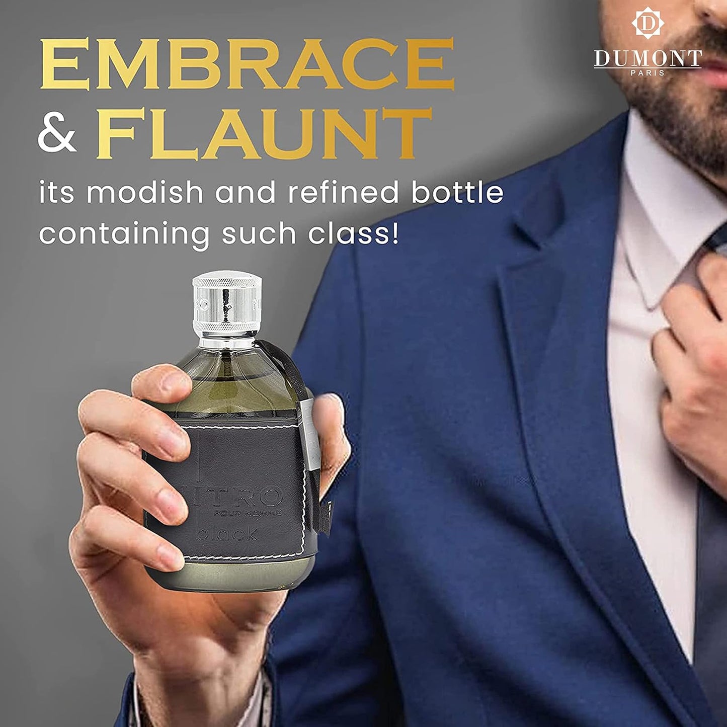 Dumont Nitro Black Pour Homme 100Ml Edp Spray - Hombre