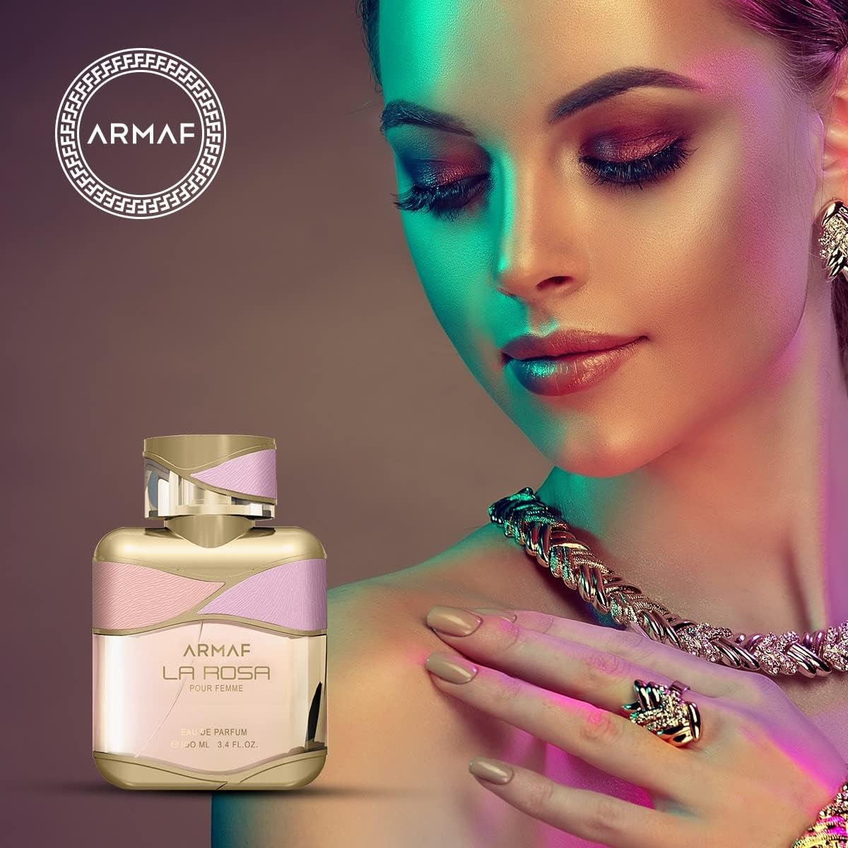 Armaf La Rosa 100 ml EDP Spray para Mujer Fragancia Floral con Notas de Pera y Bergamota Lanzada en 2016