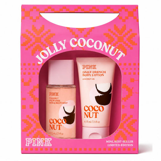Set Victoria Secret Pink Jolly Coconut Dama 2 pz