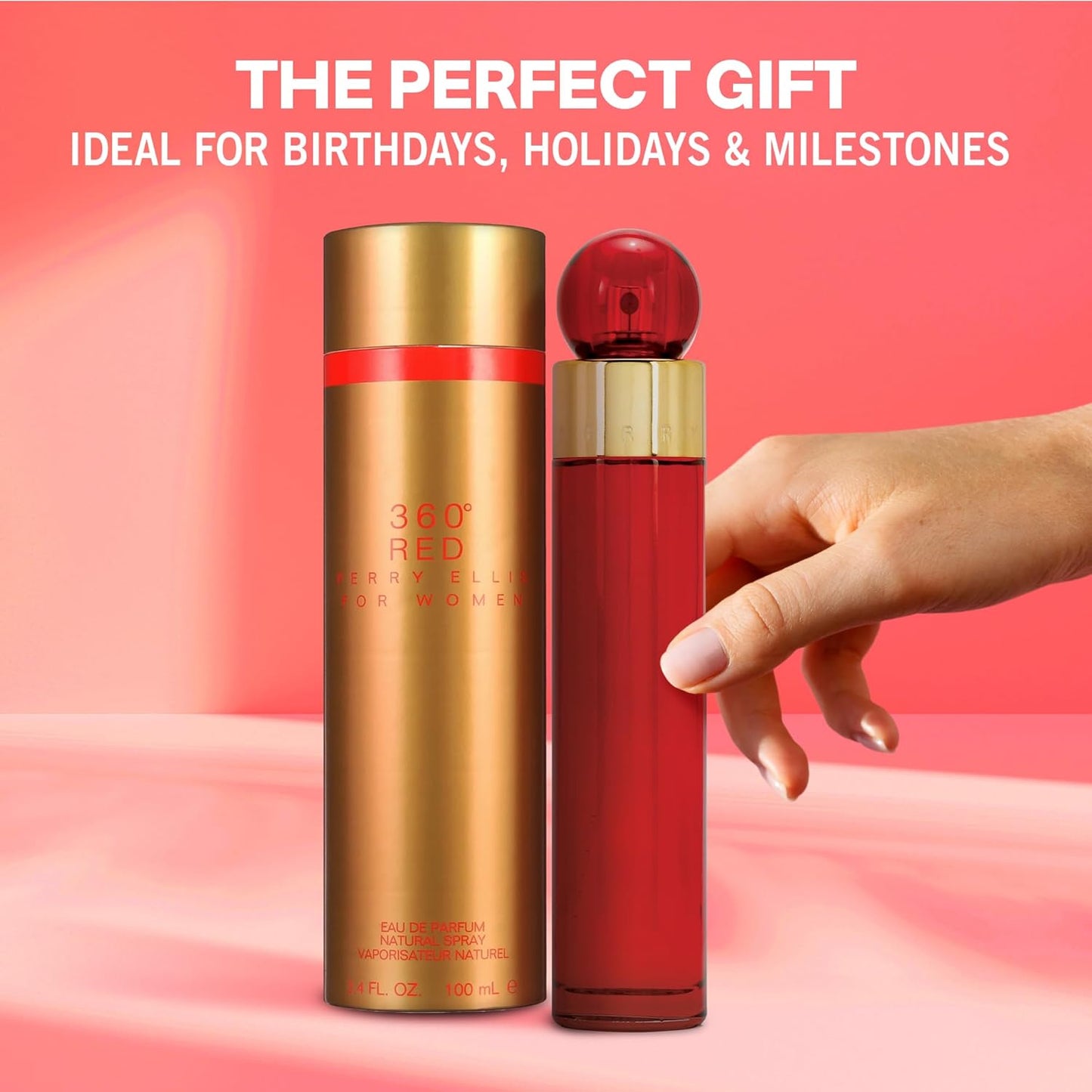 360 Red Perry Ellis 100 ml Edp Spray - Mujer