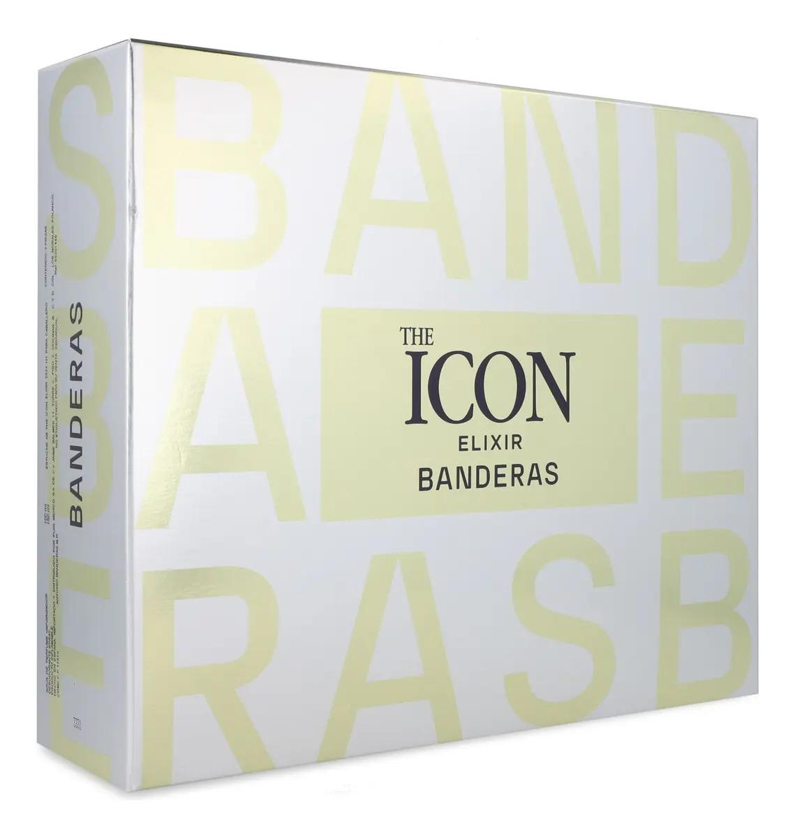 Set Banderas The Icon Elixir 2Pzs 100Ml Edp Spray/ Desodorante 150Ml Spray - Hombre
