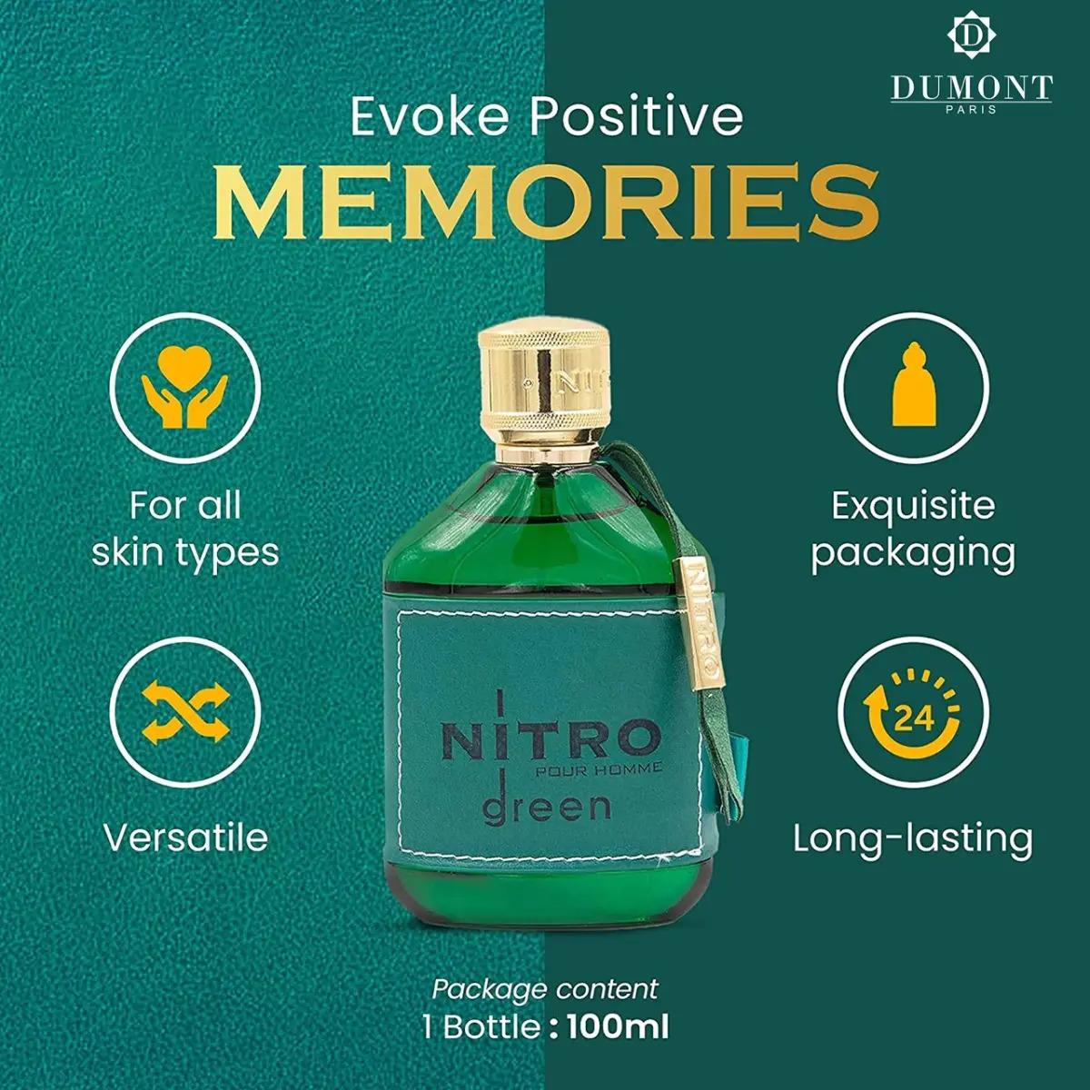 Dumont Nitro Green Pour Homme 100Ml Edp Spray - Hombre