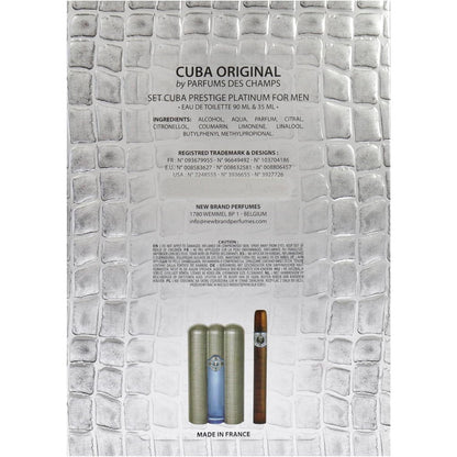 Set Cuba Prestige Platinum 2Pzs 90Ml Edt Spray/ 35Ml Edt Spray - Hombre