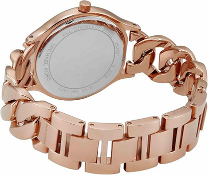 Michael Kors Reloj Mk7473 para Mujer con Diseño Elegante y Pulsera de Cadena en Color Dorado