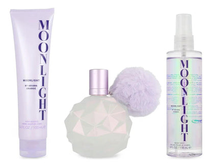 Set Ariana Grande Moonlight 3Pzs 100Ml Edp Spray/ Body Souffle 100Ml / Shower Gel 100Ml - Mujer