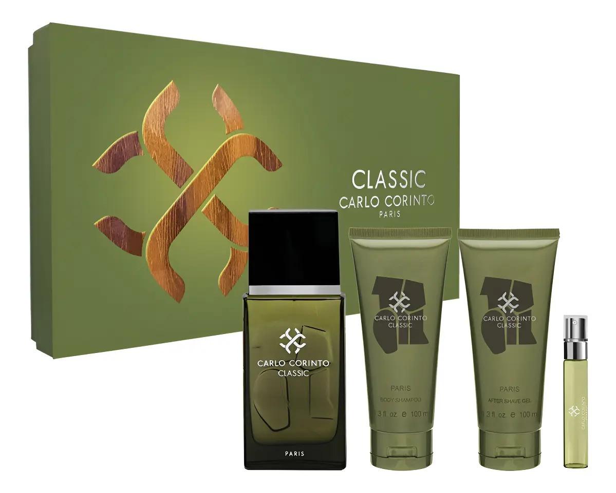 Carlo Corinto Set Carlo Corinto Classic 4Pz 100Ml Edt Spray Body - Hombre