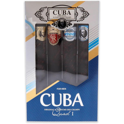Set Cuba Quad I Des Champs 4 Pz 35 ml c/u Spray - Hombre
