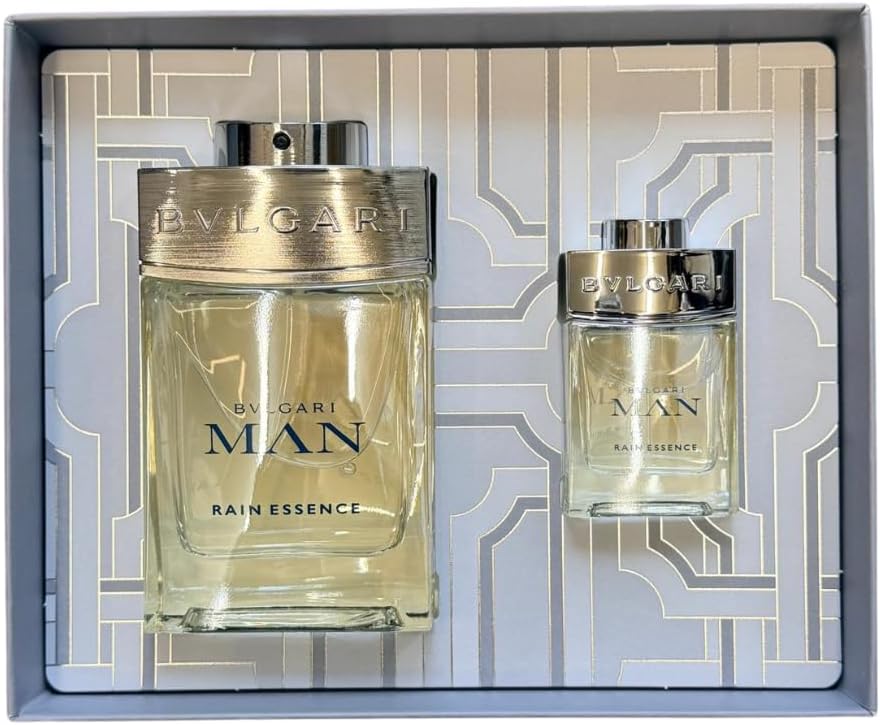 Set Bvlgari Man Rain Essence 2Pzs 100Ml Edp Spray/ 15Ml Edp Spray - Hombre