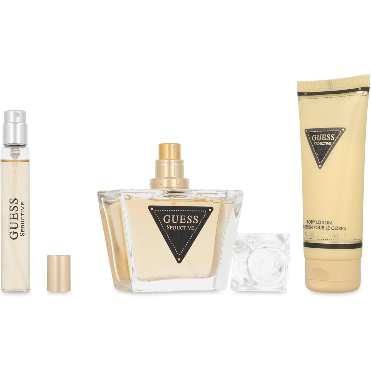 Guess Set Seductive 4Pzs 75Ml Edt Spray/ Body Lotion 100Ml/ Bolso Pequeño/ 15Ml Edt Spray - Mujer