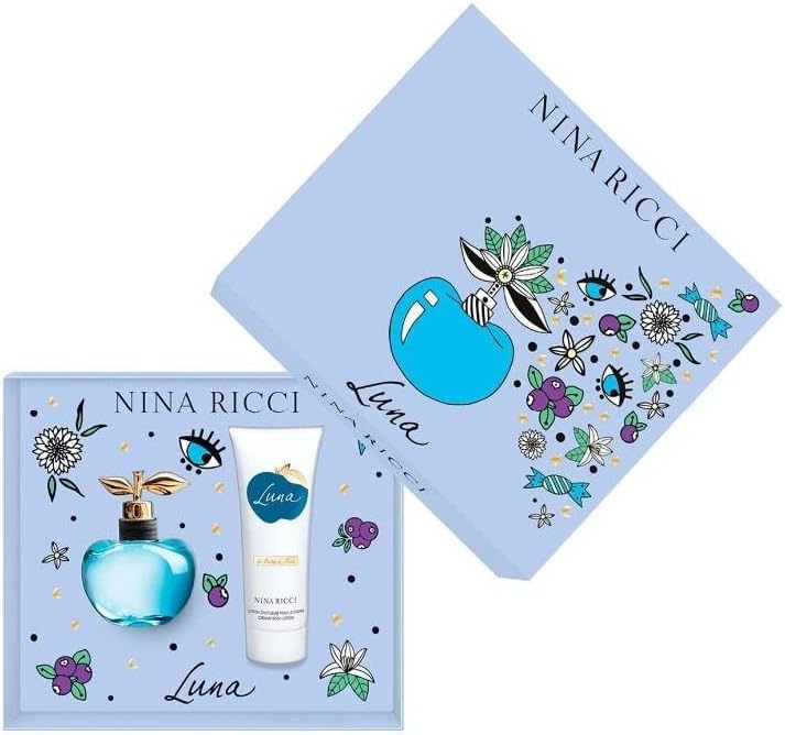 Nina Ricci Set Luna 2 Pz - Mujer 80Ml Edt Spray y 100Ml Body Lotion para Mujer