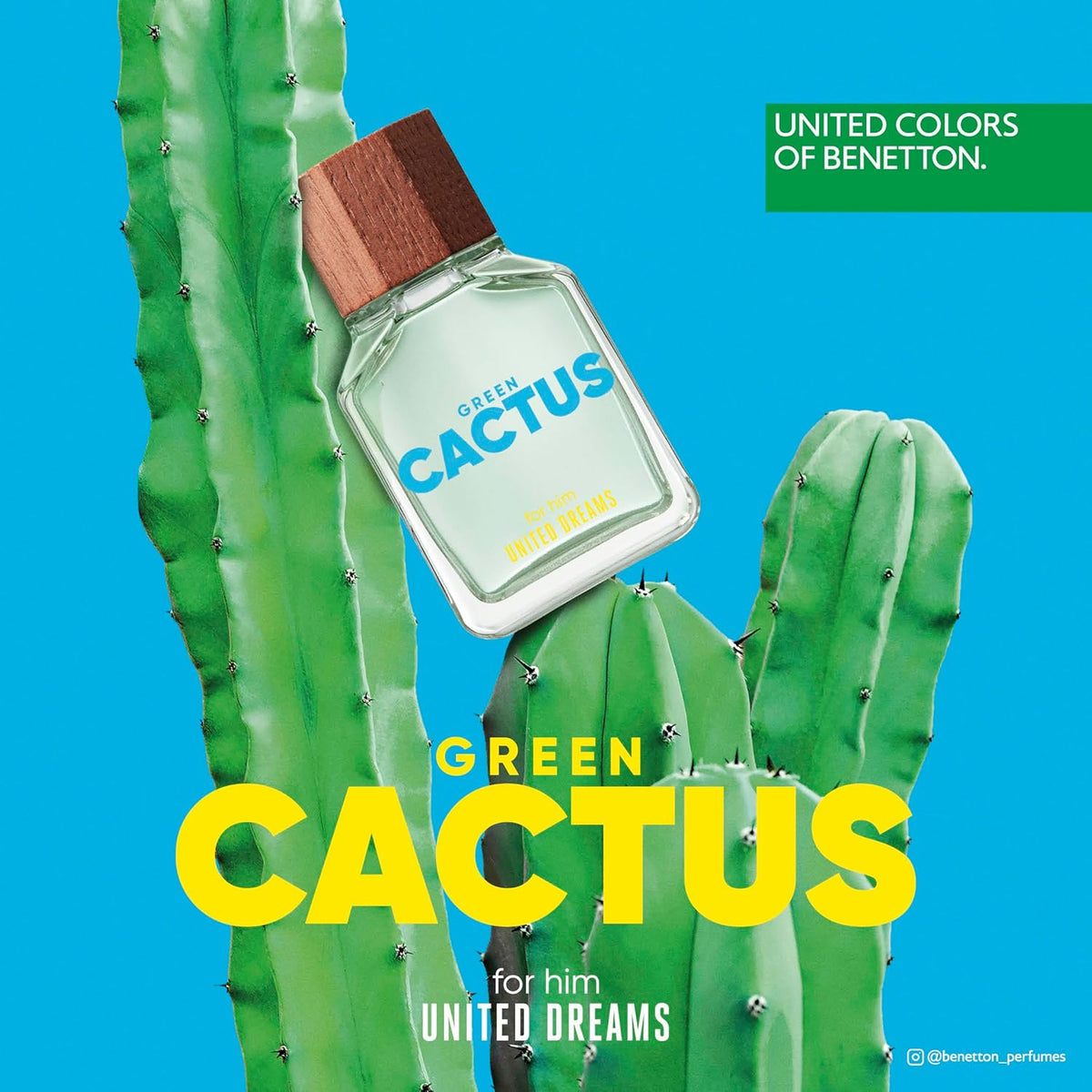 Benetton Benetton Green Cactus For Him 100Ml Edt Spray - Hombre