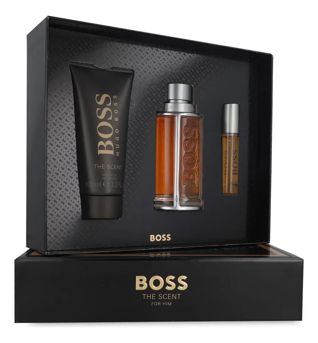 Hugo Boss Set Boss The Scent 3Pzs 100Ml Edt Spray/ Shower Gel 100Ml/ 10Ml Edt Spray - Hombre