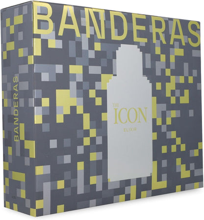 Set Banderas The Icon Elixir 2Pzs 100Ml Edp Spray/ Desodorante 150Ml Spray - Hombre