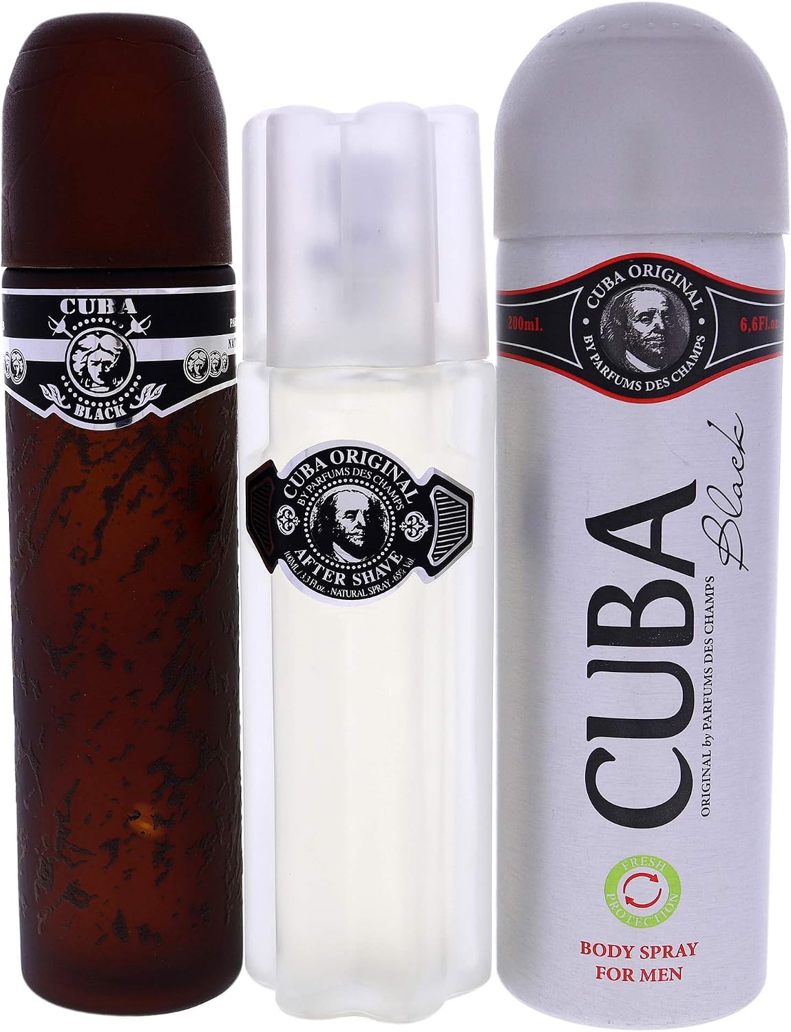 Set Cuba Black Des Champs 3 pz - Hombre