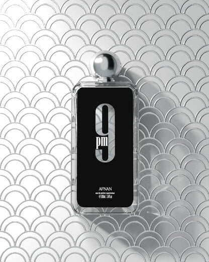 Afnan 9pm Eau de Parfum 100 ml para Hombre - Fragancia Ámbar Vainilla con Notas de Manzana y Canela