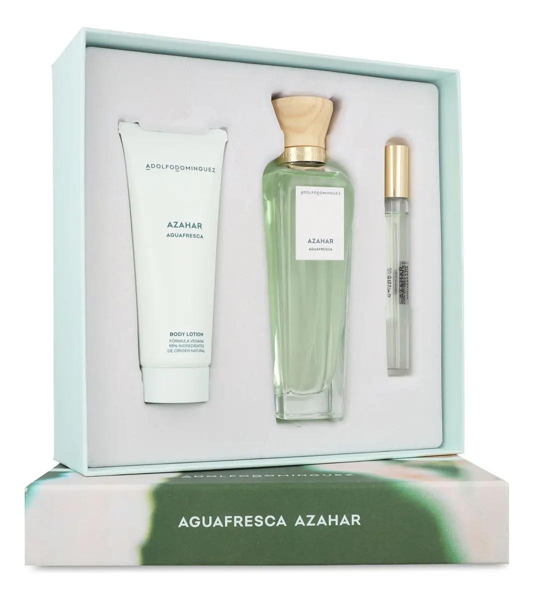 Set Agua Fresca De Azahar 3Pzs 120Ml Edt Spray/ Body Lotion 75Ml/ 10Ml Edt Spray - Mujer