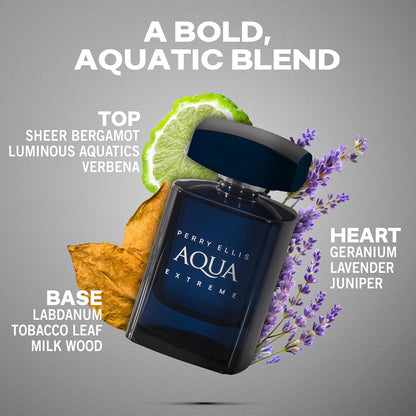 Perry Ellis Aqua Extreme Perry Ellis 100 ml Edt Spray - Hombre