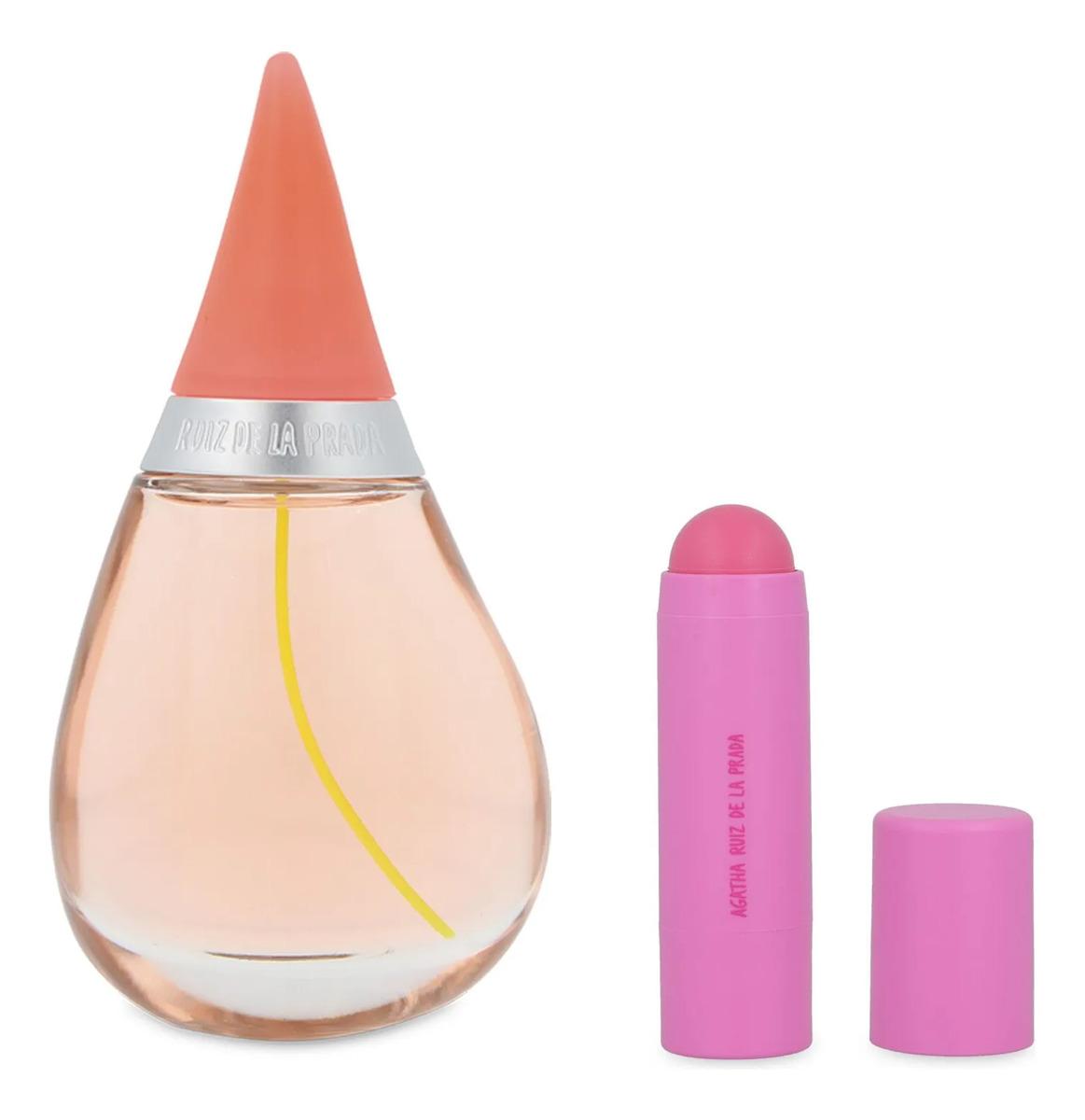 Set Agatha Gotas De Color 2Pzs 100Ml Edt Spray/ Lip Stick 5G - Mujer