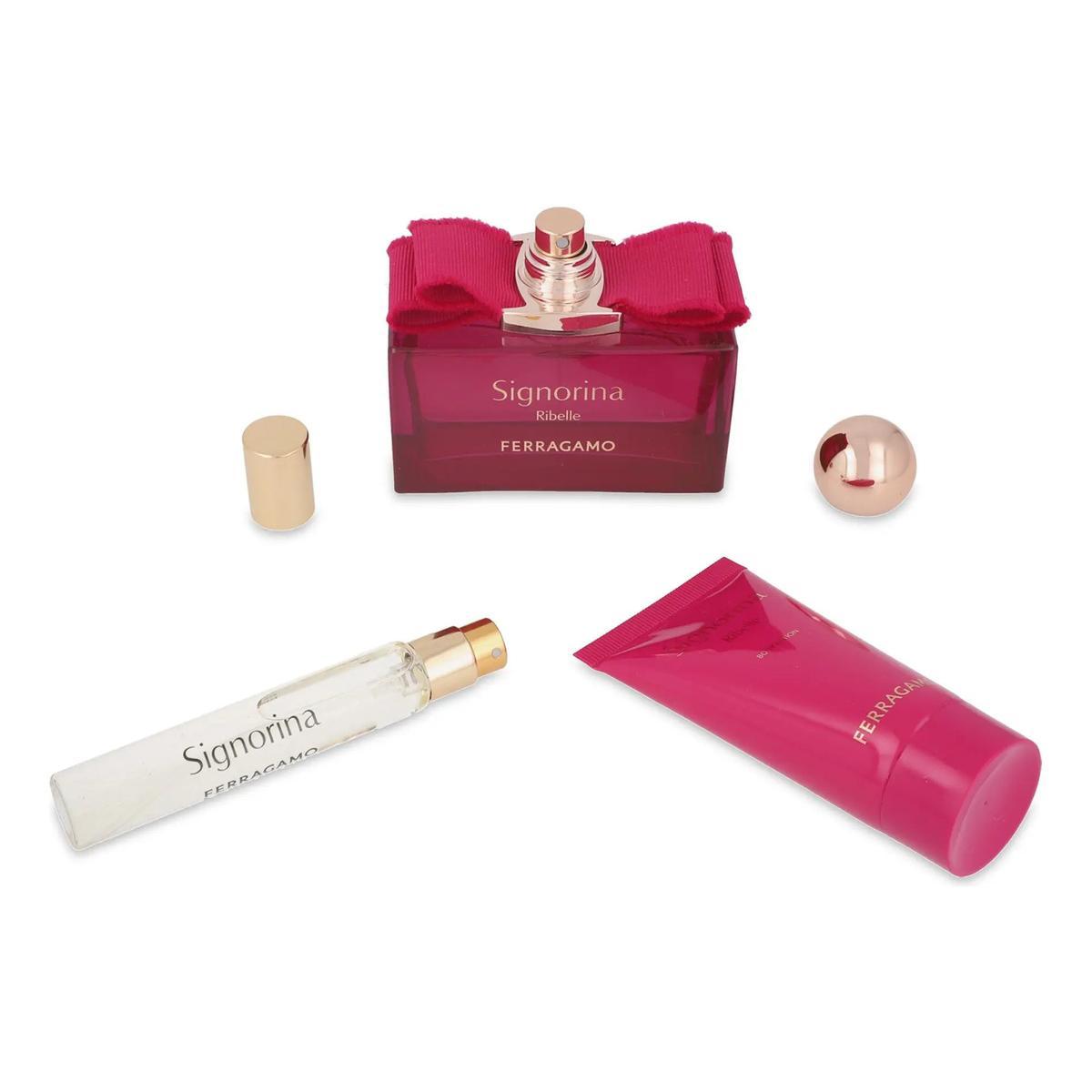 Ferragamo Set Ferragamo Signorina Ribelle 3Pzs 100Ml Edp Spray/ Body Lotion 50Ml/ 15Ml Edp Spray - Mujer