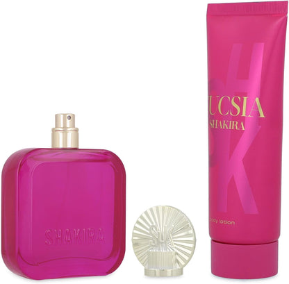 Set Shakira Fucsia 2Pzs 80Ml Edp Spray/ Body Lotion 75Ml - Mujer