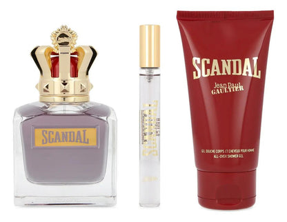 Set Jean Paul Gaultier Scandal 3Pzs 100Ml Edt Spray/ Shower Gel 75Ml/ 10Ml Edt Spray Para Hombre
