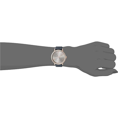 Donna Karan Reloj Ny2546 para Mujer con Correa de Cuero y Dial Elegante en Plata