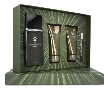 Carlo Corinto Set Carlo Corinto Classic 4Pz 100Ml Edt Spray Body - Hombre