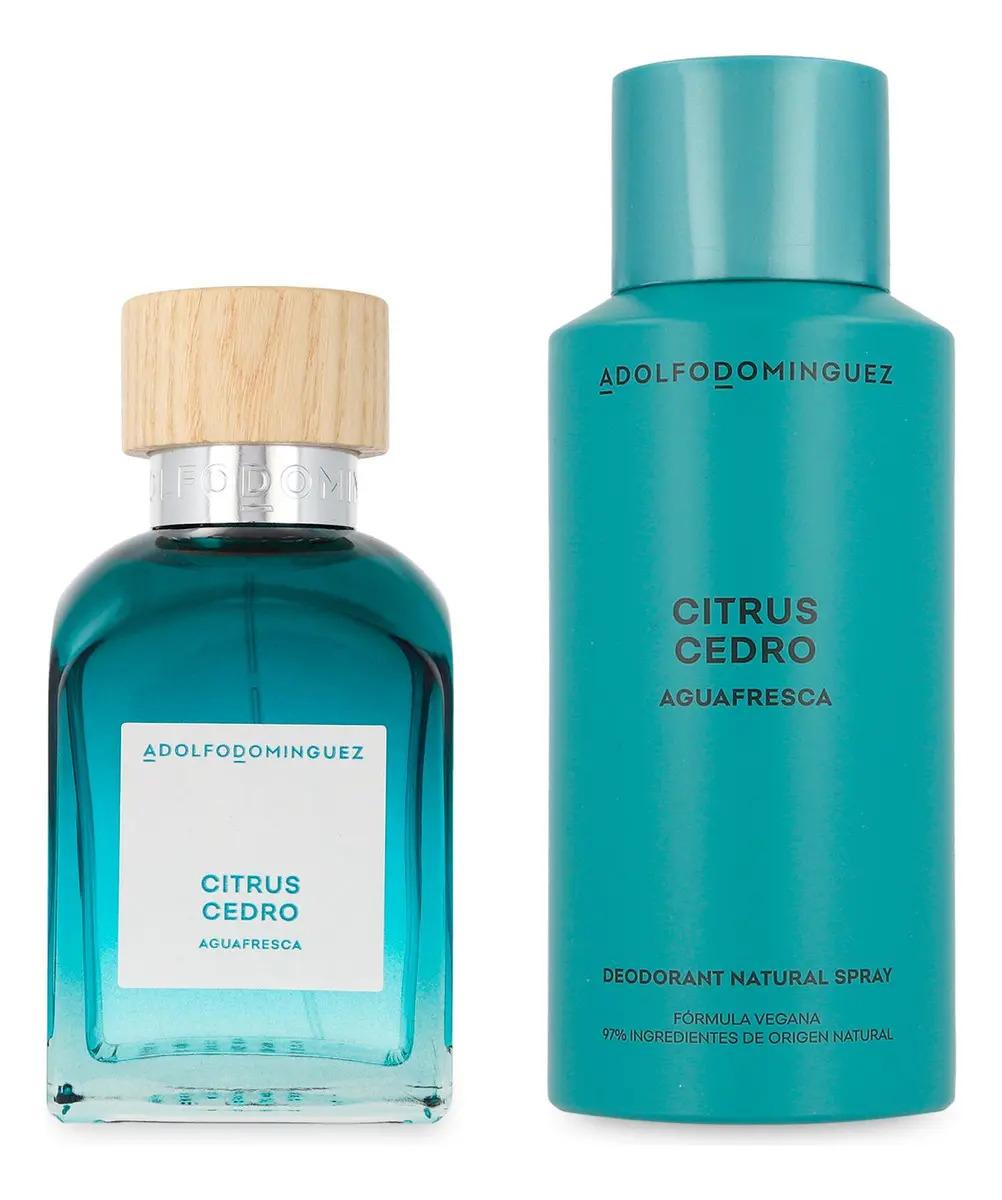 Set Adolfo Dominguez Agua Fresca Citrus Cedro 2Pz -  Hombre