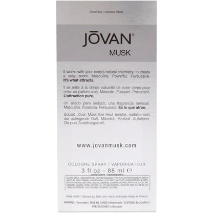 Jovan Platinum Musk Jovan 88 ml Cologne Spray - Hombre