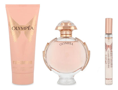 Rabanne Set Olympea 3Pzs 80Ml Edp Spray/ Body Lotion 100Ml/ 6Ml Edp - Mujer