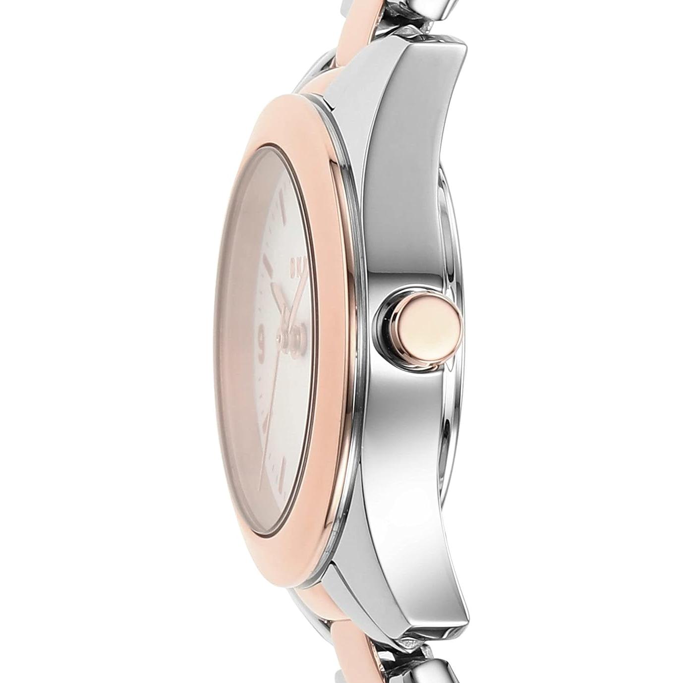 Donna Karan Reloj NY2923 para Mujer con Diseño Elegante y Pulsera de Acero Inoxidable y Oro Rosado
