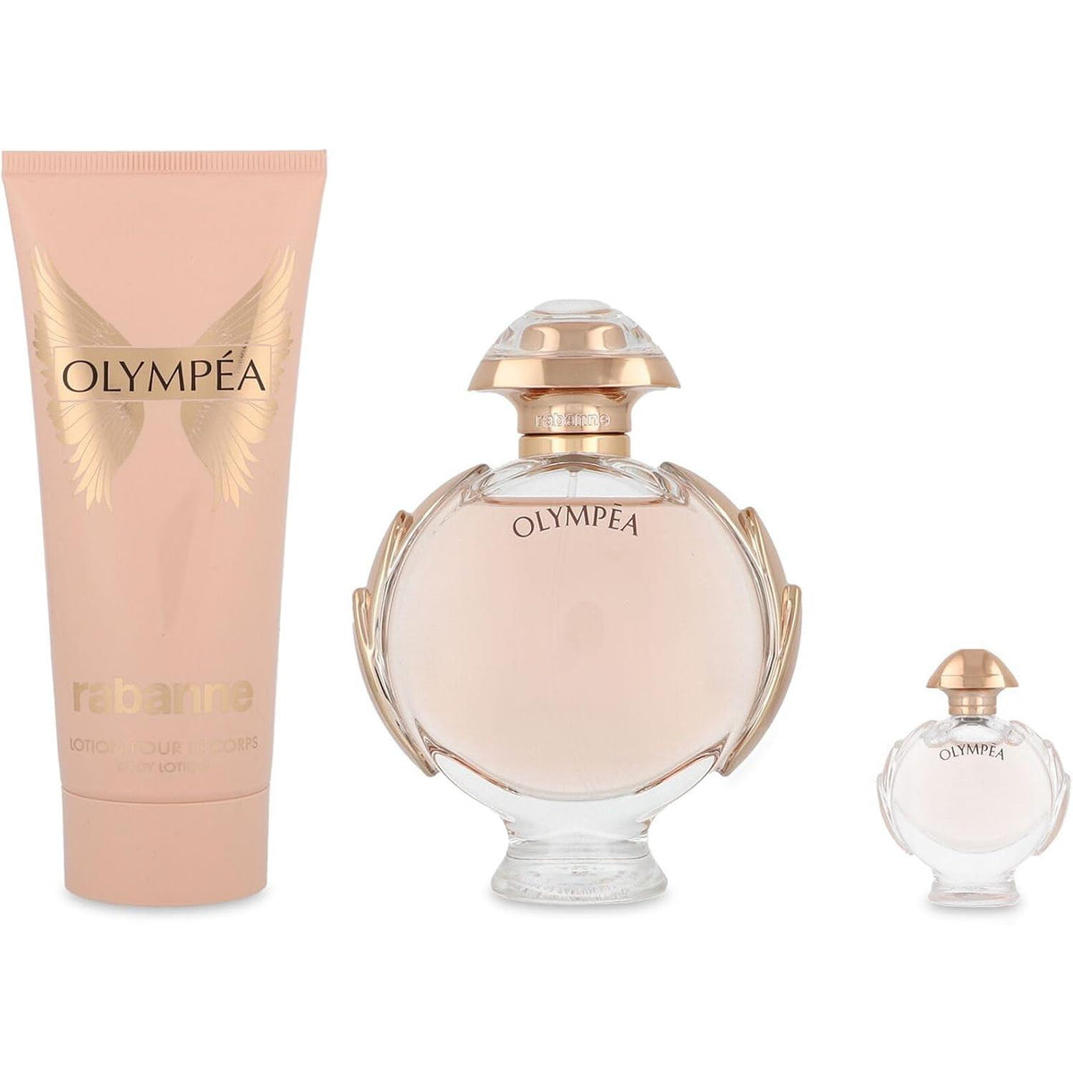 Rabanne Set Olympea 3Pzs 80Ml Edp Spray/ Body Lotion 100Ml/ 6Ml Edp - Mujer