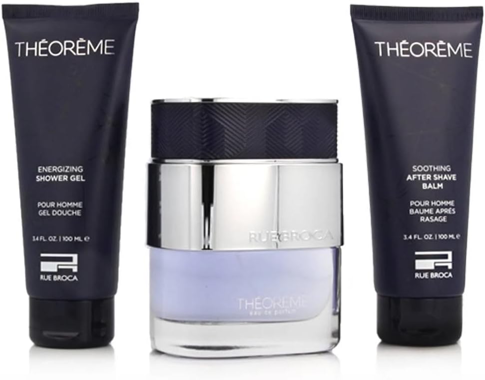 Set Rue Broca Theoreme Homme 3Pzs 90Ml Edp Spray/ Shower Gel 100Ml/ After Shave 100Ml - Hombre